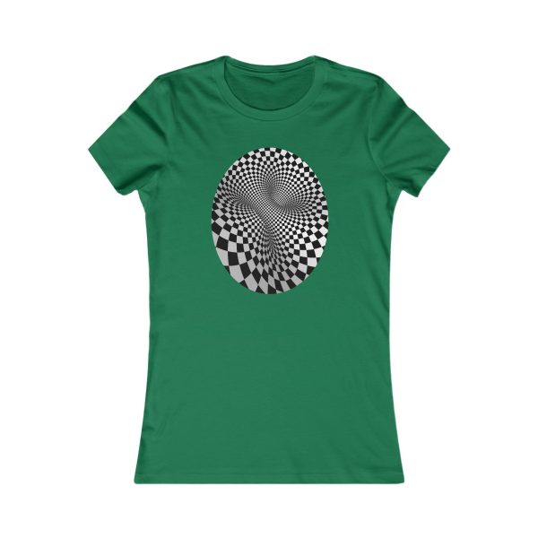 Women's Favorite Tee: Cyclide Check - Image 4