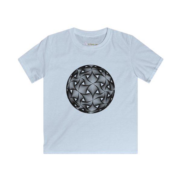 Kids Softstyle Tee: Cyclide Check - Image 4