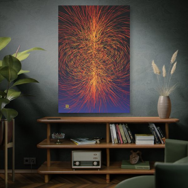 Large Canvas (1.25"): Twistor Sparks, Warm - Image 13