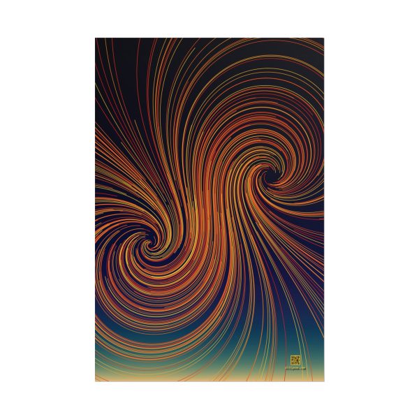 Rolled Poster: Polar Orbits, Dusk