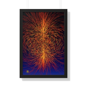 Framed Poster: Twistor Sparks, Warm