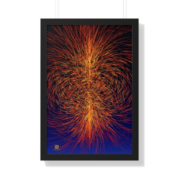 Framed Poster: Twistor Sparks, Warm