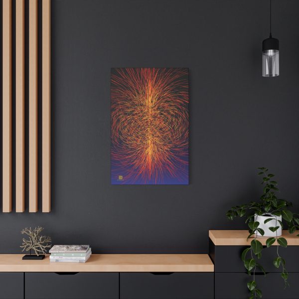 Large Canvas (1.25"): Twistor Sparks, Warm - Image 6