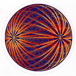 Acetate Sticker 2-3/4" Dipole Fire