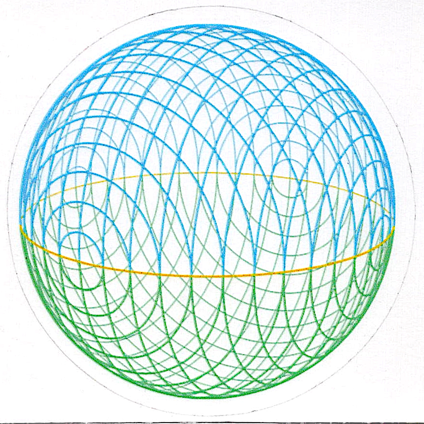 Acetate Sticker 2-3/4" Hemispheres