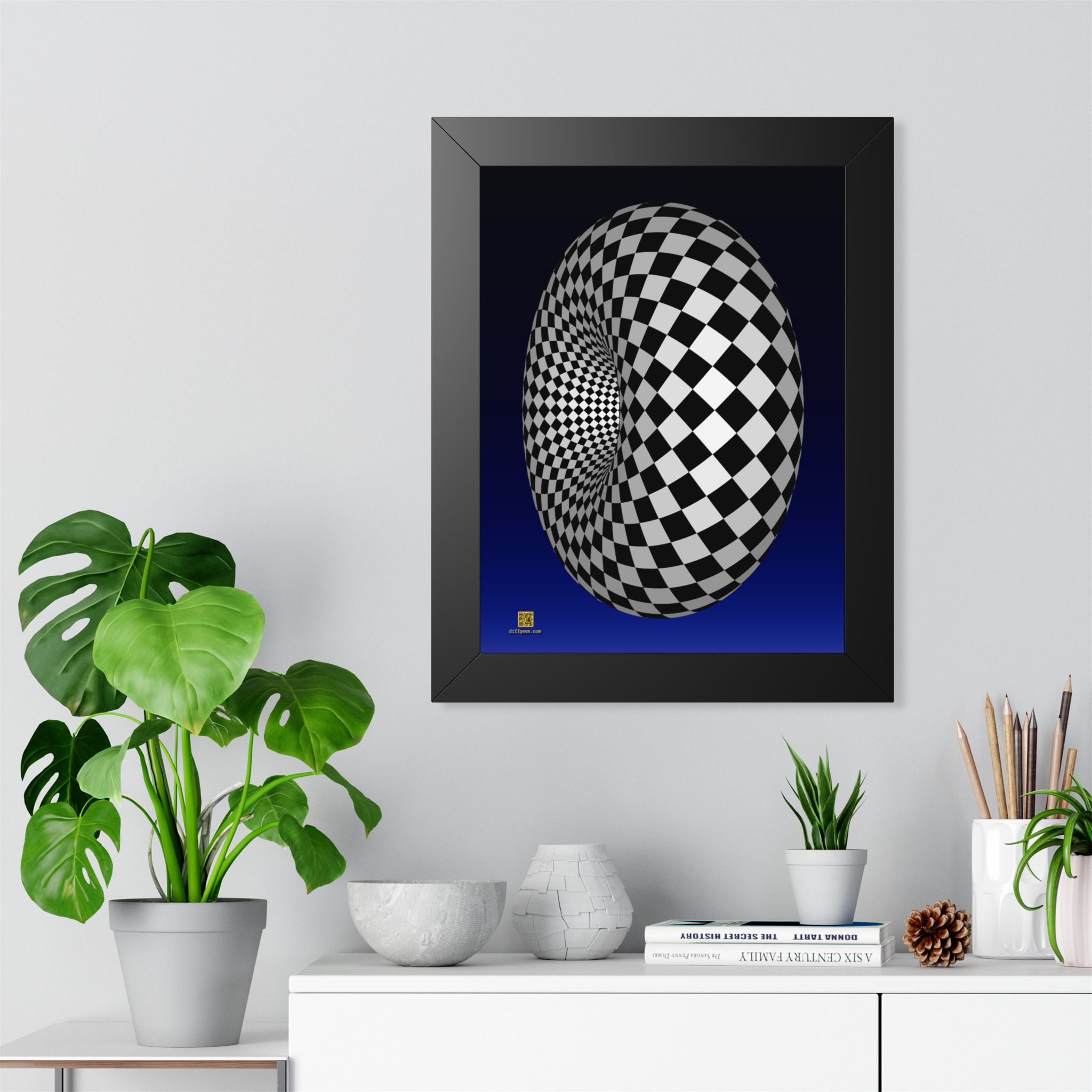 Framed Poster: Checker Torus - Image 2