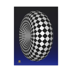 Large Canvas (1.25"): Checker Torus