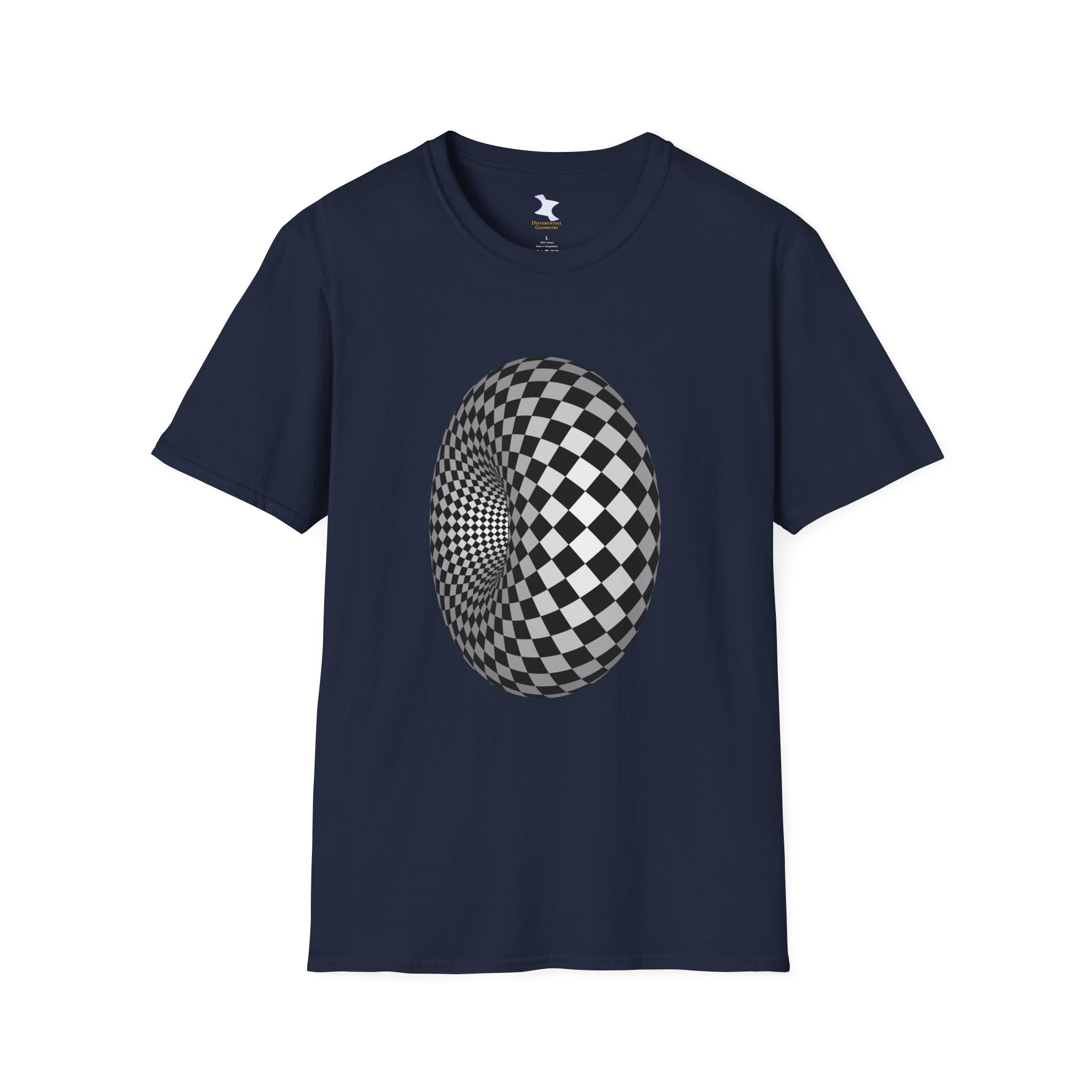 Unisex Softstyle T-Shirt: Checker Torus - Image 8