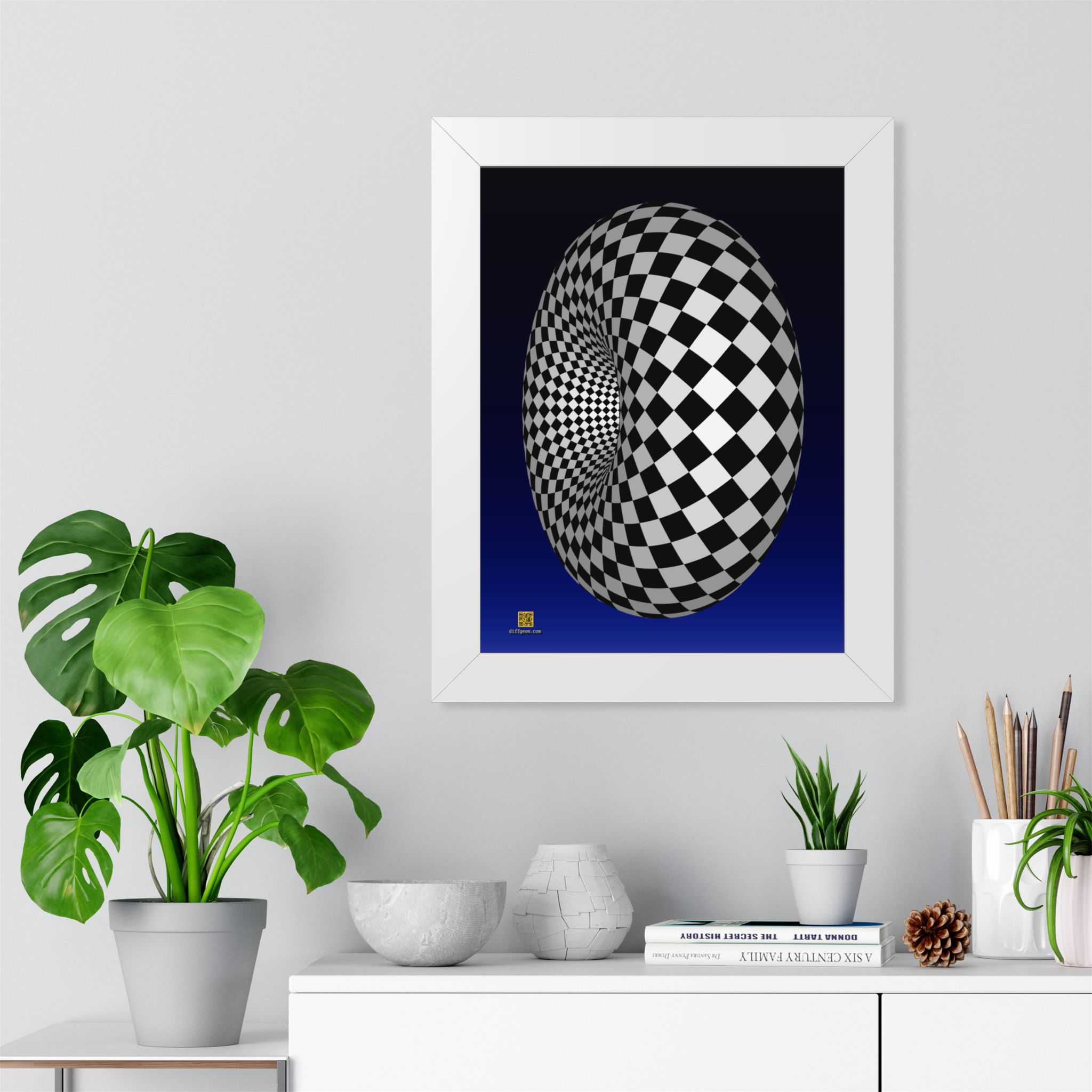 Framed Poster: Checker Torus - Image 4