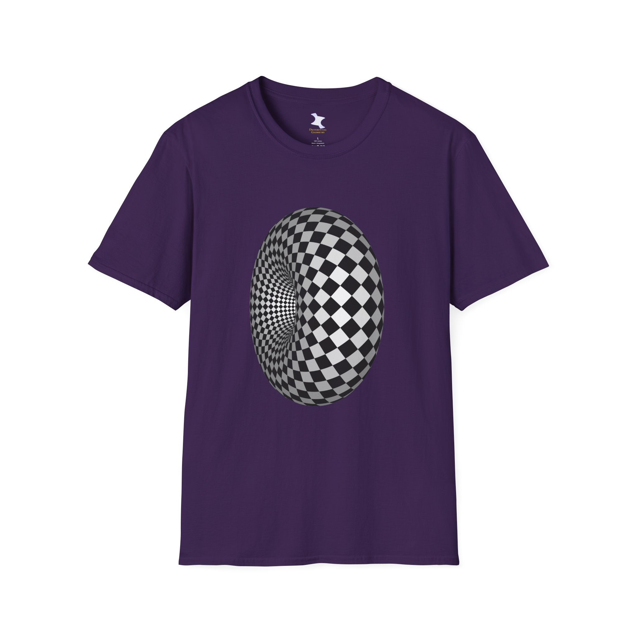 Unisex Softstyle T-Shirt: Checker Torus - Image 9
