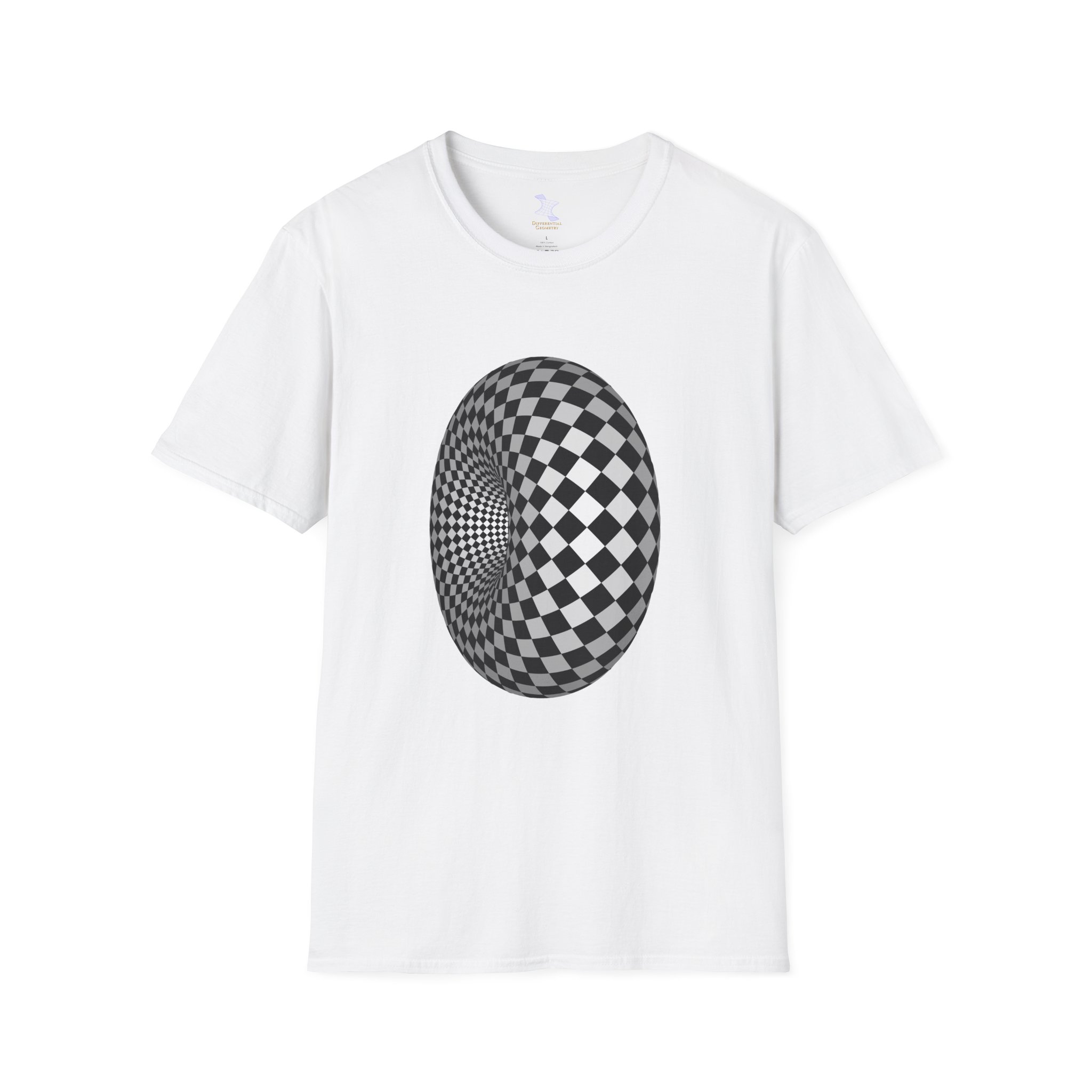 Unisex Softstyle T-Shirt: Checker Torus
