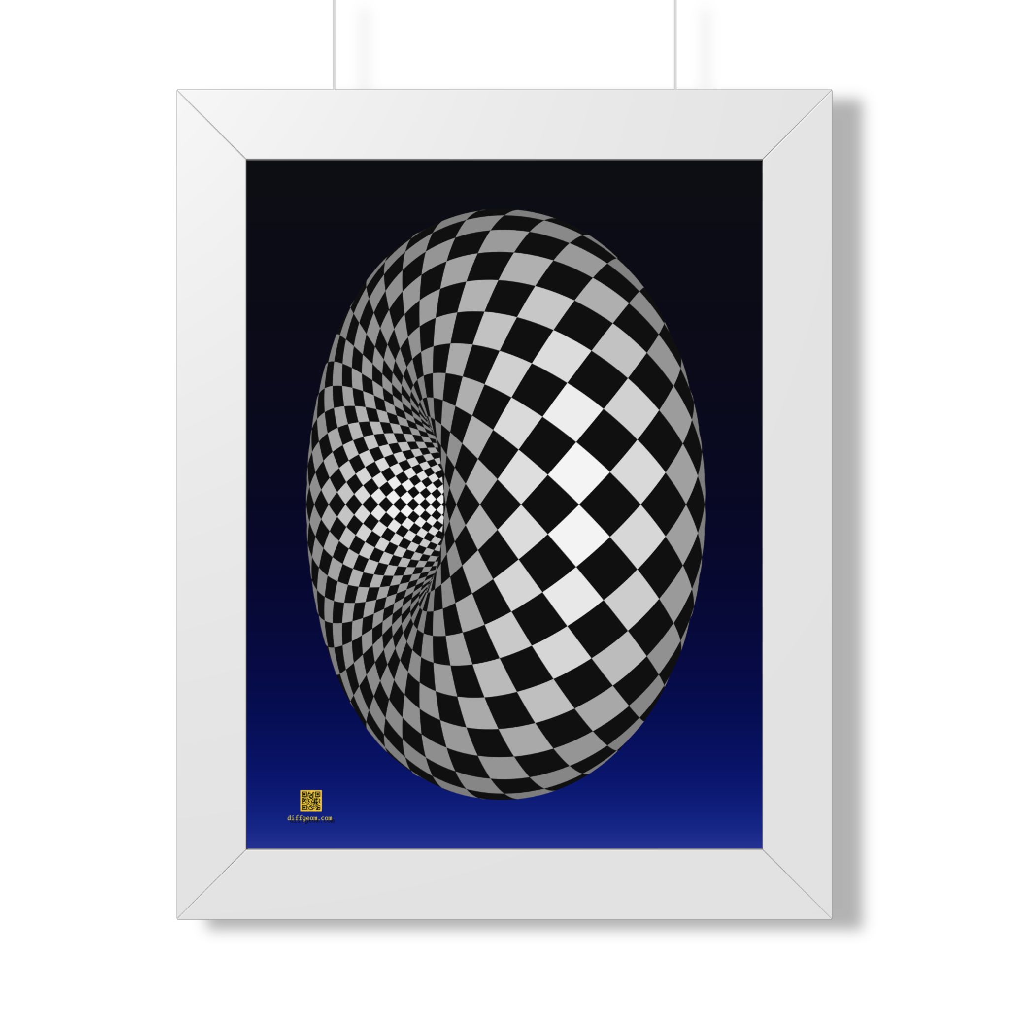 Framed Poster: Checker Torus - Image 3